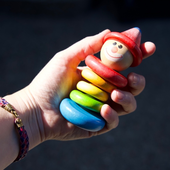 Handmade Natural Wood Waldorf/Montessori Play Toys Set Of 3 - Picture 10 of 11